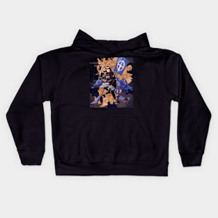 Satsuma samurai stained glass Kids Hoodie